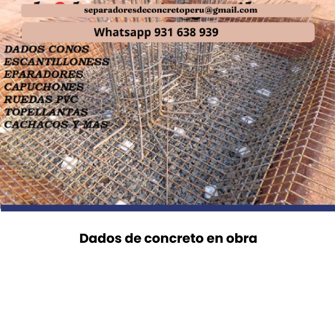 Imagen del producto Dado de concreto